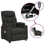 vidaXL Massagestoel elektrisch stof zwart, Verzenden, Nieuw