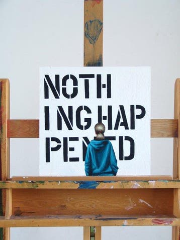 Gerard Boersma (1976) - Nothing Happened (painting of a, Antiquités & Art, Art | Peinture | Moderne