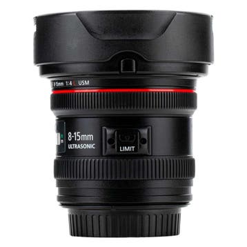 Canon EF 8-15mm f/4L Fisheye USM met garantie, Ophalen of Verzenden, Gebruikt