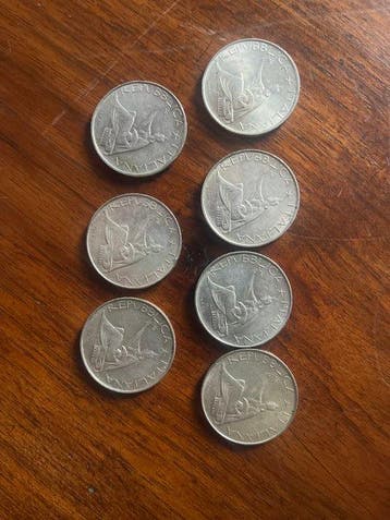Italië. 500 Lire (Zonder minimumprijs), Postzegels en Munten