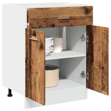 vidaXL Onderkast met lade Lyon 60x46x81,5 cm bewerkt hout, Verzenden, Nieuw