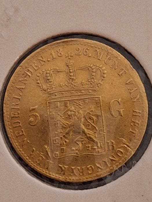 Nederland. Willem I. 5 Gulden 1826, Postzegels en Munten, Munten | Nederland