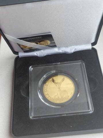 Tsjaad. 5000 Francs Springbock baby, 1/200 oz (Zonder