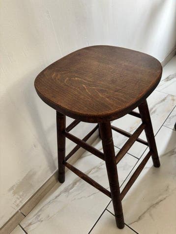 Kruk - Vintage-stijl barkruk - Hout