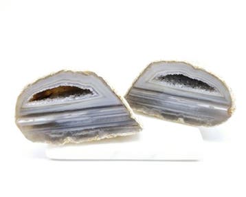 Agaat Geode met Druzy, Ophalen of Verzenden