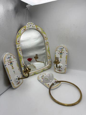 Vintage Toiletset - Porselein - Franse porseleinen, Antiek en Kunst