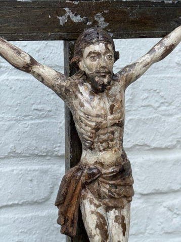 sculptuur, Cristo vivo calvarie Hispano Filipino koloniaal