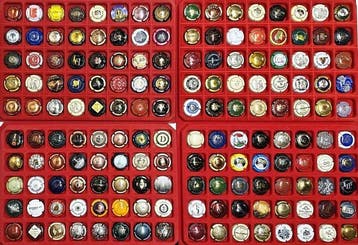 Collectie champagnecapsules - Grote partij champagnecapsules