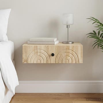 vidaXL Wandgemonteerde Zijtafel 59 x 34,5 x 17 cm Bewerkt, Verzenden