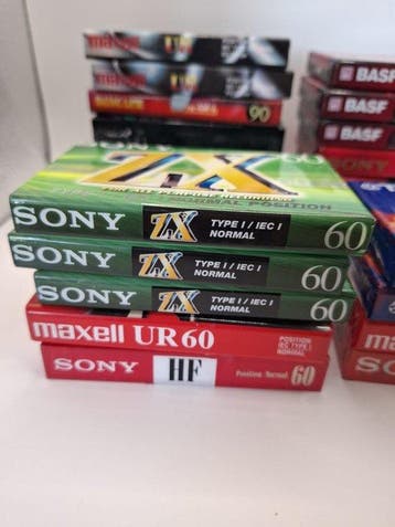 Sony, Maxell, TDK, BASF - Ferro Maxima - ZX 60 - FE I - FX, Nieuw
