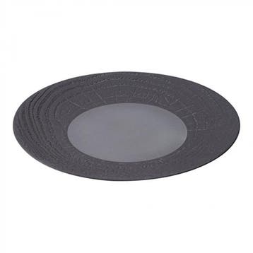 Bord | Porselein | Donker Grijs | Per Stuk |  Ø310x34(h)mm, Verzenden, Nieuw in verpakking