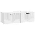 vidaXL Wandmontage TV-kast Hoogglans Wit 98 x 41 x 30 cm, Verzenden, Nieuw