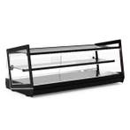 Neutrale Vitrine | KUBE | Zwart | 2 Niveaus |, Verzenden, Nieuw in verpakking