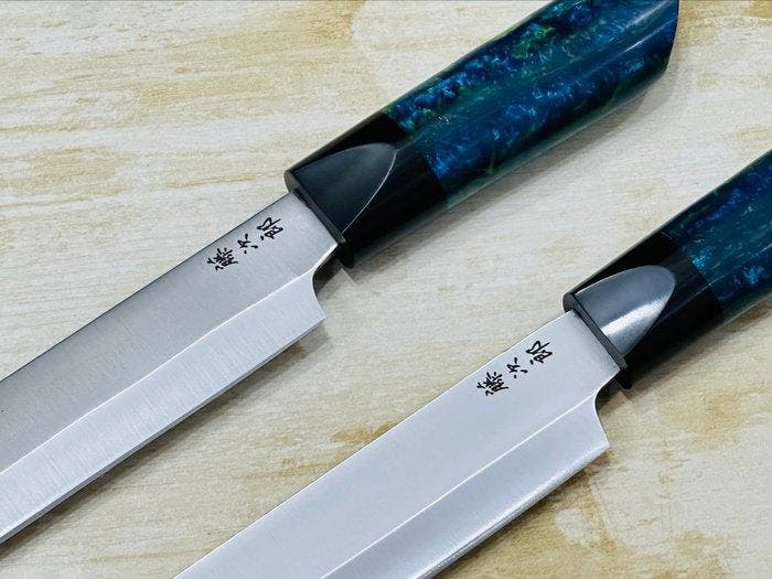 Keukenmes - Burja - Met de hand afgewerkt Japans Burja, Antiquités & Art, Antiquités | Ustensiles de cuisine