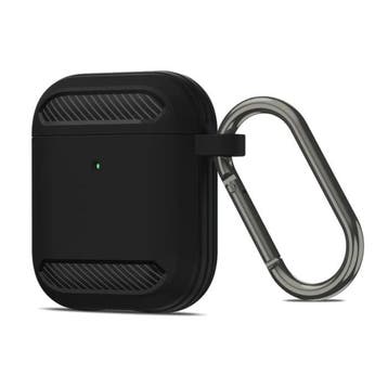 Shockproof Hoesje voor AirPods 1 / 2 met Karabijnhaak -, Verzenden