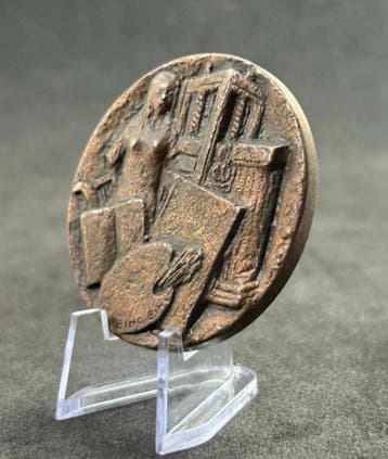 Penning - Italy - Bino Bini (1925-2007) - Bronze Medal, Antiek en Kunst