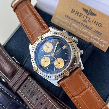 Breitling - Chronomat - B13050 Blue dial - Cal. B13 17, Nieuw