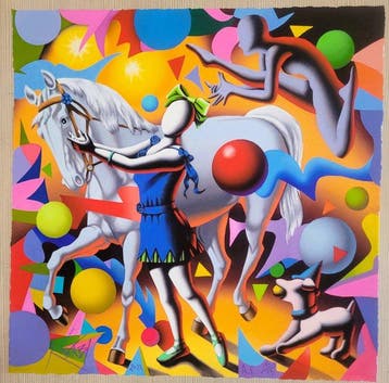 Mark Kostabi (1960) - Equestrian Ecstasy