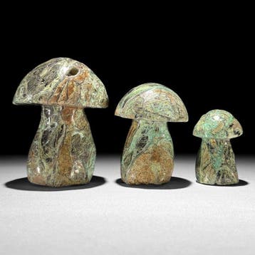 Sans réserve - Magnifique ensemble de 3 smithsonites vertes