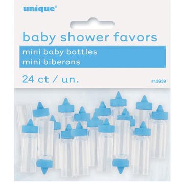 Uitdeelcadeautjes Kleine Baby Flesjes Blauw 24st, Verzenden, Nieuw
