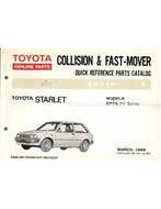 1986 TOYOTA STARLET SNEL ONDERDELENHANDBOEK ENGELS