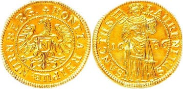 Duitsland, Neurenberg. –. Goldgulden 1686, Postzegels en Munten