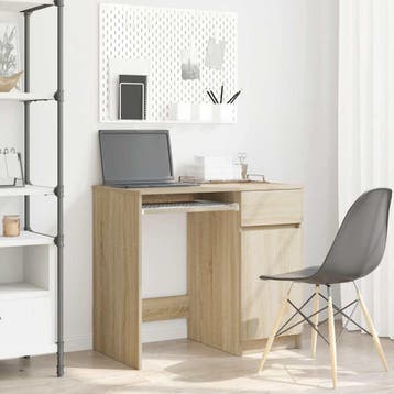vidaXL Bureau 86x49x76 cm spaanplaat sonoma eikenkleurig, Verzenden