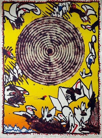 Pierre Alechinsky (1927) - Séoul 1987, Antiek en Kunst