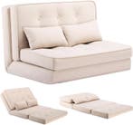 Slaapbank 2 persoons - Logeerbed - Bedbank - 90x210 cm - Bei, Verzenden