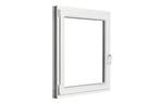 PVC raam draaikiep b100xh120cm wit stomp, Gevelraam of Ruit, 80 tot 120 cm, 120 tot 160 cm, Nieuw