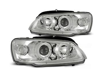 Angel Eyes koplampen Chrome geschikt voor Peugeot 106, Auto-onderdelen, Verzenden, Nieuw, Peugeot