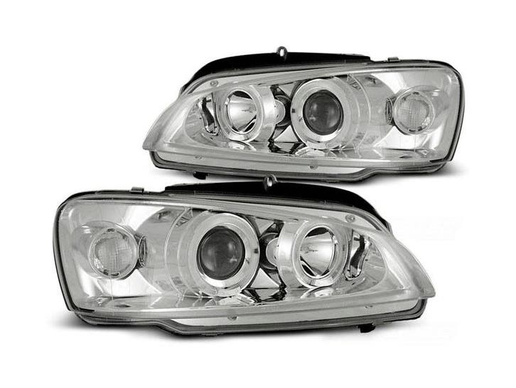 Angel Eyes koplampen Chrome geschikt voor Peugeot 106, Autos : Pièces & Accessoires, Éclairage, Envoi