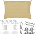 tectake Schaduwdoek Sunny, weerbestendig HDPE-materiaal met, Tuin en Terras, Zonneschermen, Verzenden, Nieuw