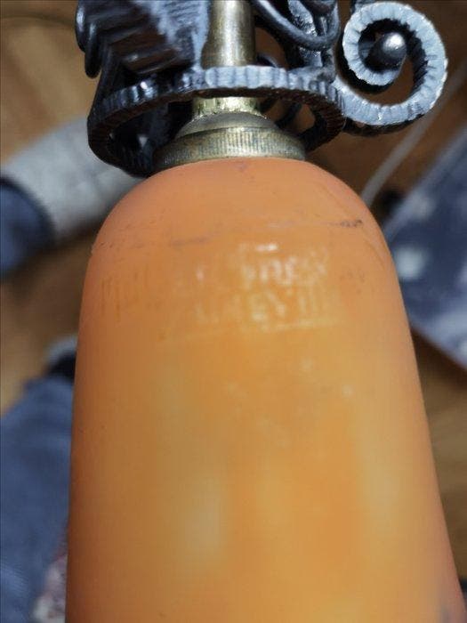 Muller Frères - Lamp - Pâte de verre - smeedijzer,, Antiquités & Art, Art | Objets design