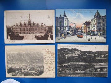Oostenrijk - Stad en Landschap - Ansichtkaart (100) -, Gelopen