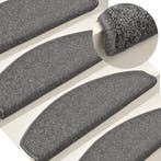 vidaXL Trapmatten 15 st 65x24x4 cm Donkergrijs Halfrond, Verzenden