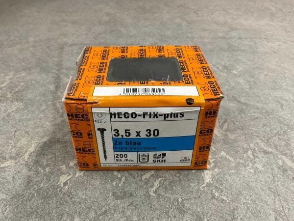 Veiling - 10x HECO spaanplaatschroef 200-pack ø3,5x30mm, Bricolage & Construction, Quincaillerie & Fixations