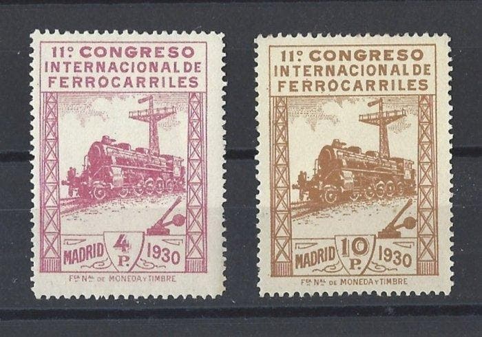 Spanje 1930 - Volledige serie spoorwegen - Edifil nº 469/82, Timbres & Monnaies, Timbres | Europe | Espagne