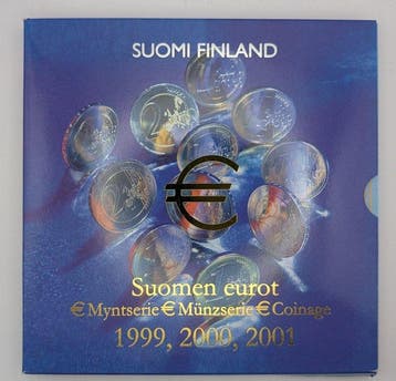 Finland. Year Set (BU) / 2 Euro 1999/2009 (5 items) (Zonder, Postzegels en Munten