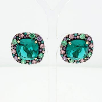 Boucles doreilles - 14 carats Or jaune Diamant (Naturelle)