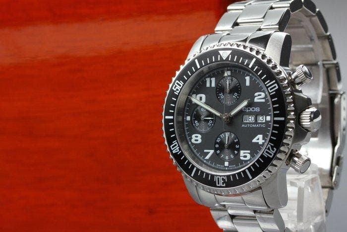 Epos - Divers - 3365, 3365BKAM - Homme - 2017, Handtassen en Accessoires, Horloges | Heren