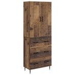 vidaXL Kast Set 2 pcs Oud hout 66 x 34,5 x 90 cm Bewerkt, Huis en Inrichting, Verzenden, Nieuw
