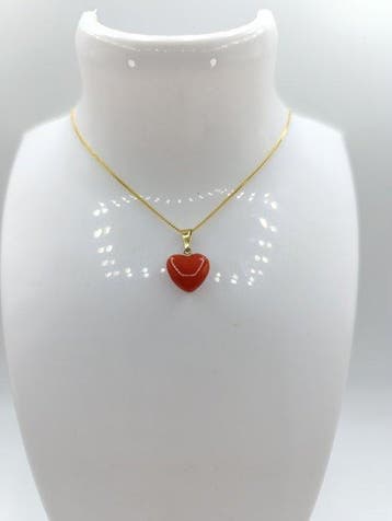 Zonder minimumprijs - Ketting met hanger - 18 karaat Geel, Handtassen en Accessoires, Antieke sieraden
