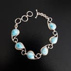 Armband van larimar van hoge kwaliteit. Ambachtelijk