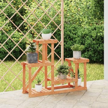 vidaXL Plantenstandaard 90x25x73,5 cm massief vurenhout, Verzenden