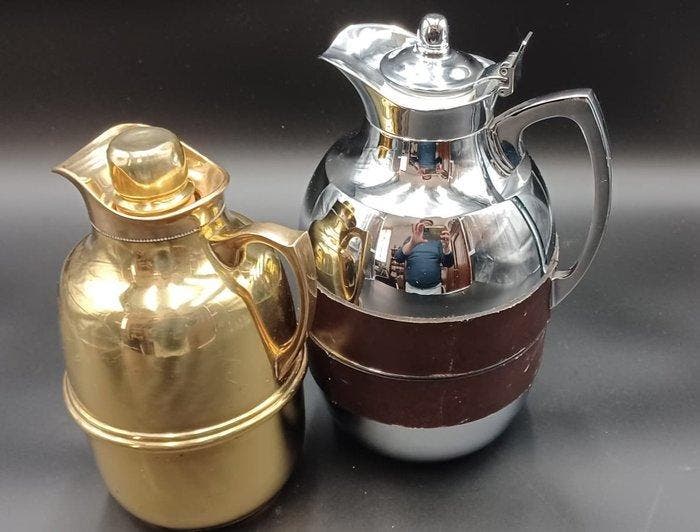 Alfi e Standard - Thermosfles (2) - Staal, Leder, Antiquités & Art, Curiosités & Brocante