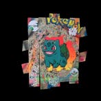 Vincent STREIFF - Tableau Pop Art Bulbizzare sur bois de