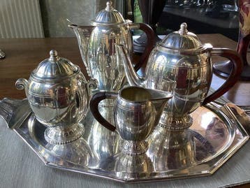 BOUILLET ET BOURDELLE art deco - Koffie- en theeservies (5)