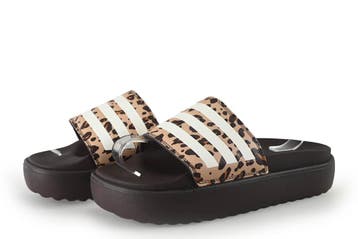 Adidas Slippers in maat 40½ Panter, Slippers, Overige kleuren, Zo goed als nieuw, Verzenden