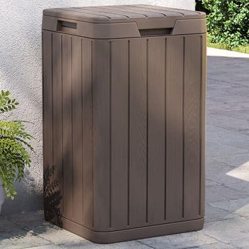 vidaXL Tuinafvalbak 38x38x65 cm polypropeen bruin, Verzenden, Nieuw